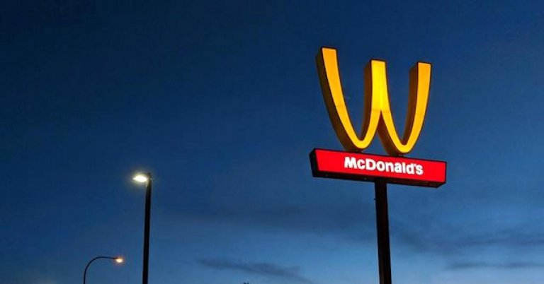 mcdonalds sign upside down